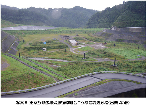 写真5　東京多摩広域資源循環組合二ツ塚最終処分場（出典：筆者）
